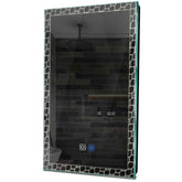 Specchio LED Verticale | Pulsanti touch | Funzione anti-appannamento | Luce bianca neutra - Reyze Serie Official Modello 7